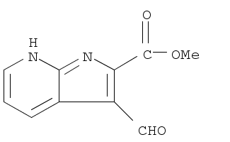 1H-Pyrrolo[2,3-b]pyridine-2-carboxylic acid, 3-formyl-, methyl ester